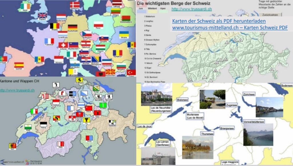 Karten Geografie Schweiz